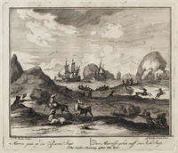 KG 08775
<br/>
Matroos gaat op de Reene Jagt (...)
<br/>
<em>Laan, Adolf van der</em>